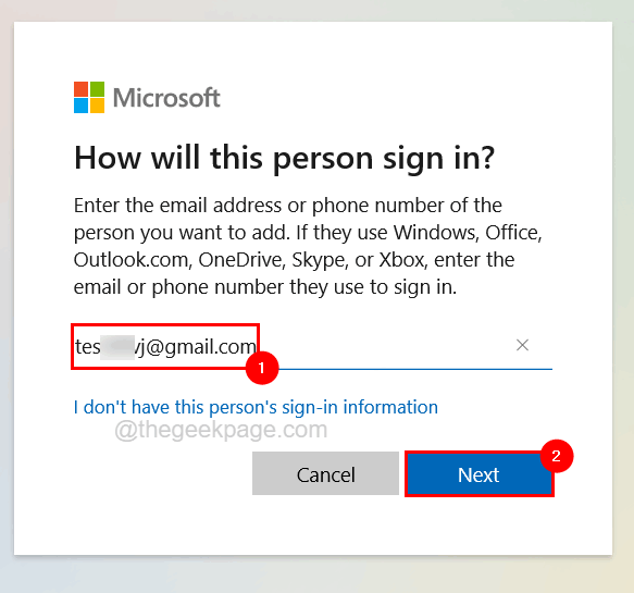 Microsofti konto meili 11zon kasutamine