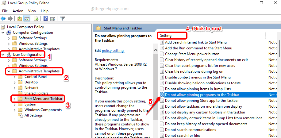 Como ativar ou desativar a opção 'Pin/Unpin to Taskbar' no Windows 11