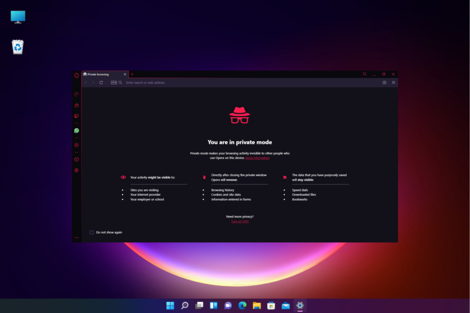 Opera GX'te Gizli Mod Nasıl Kullanılır [VPN ile ve VPN Olmadan]