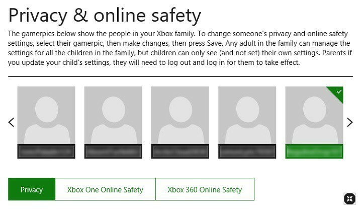 Xbox One lapsekonto: kuidas muuta privaatsus- ja turvaseadeid