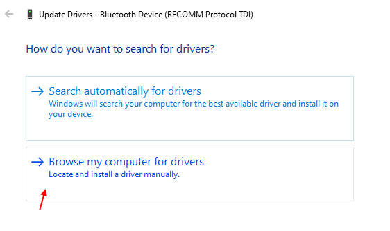 मेरा कंप्यूटर डिवाइस ब्राउज़ करें न्यूनतम