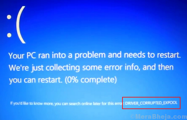 Odpravite napako gonilnika Expool v sistemu Windows 10