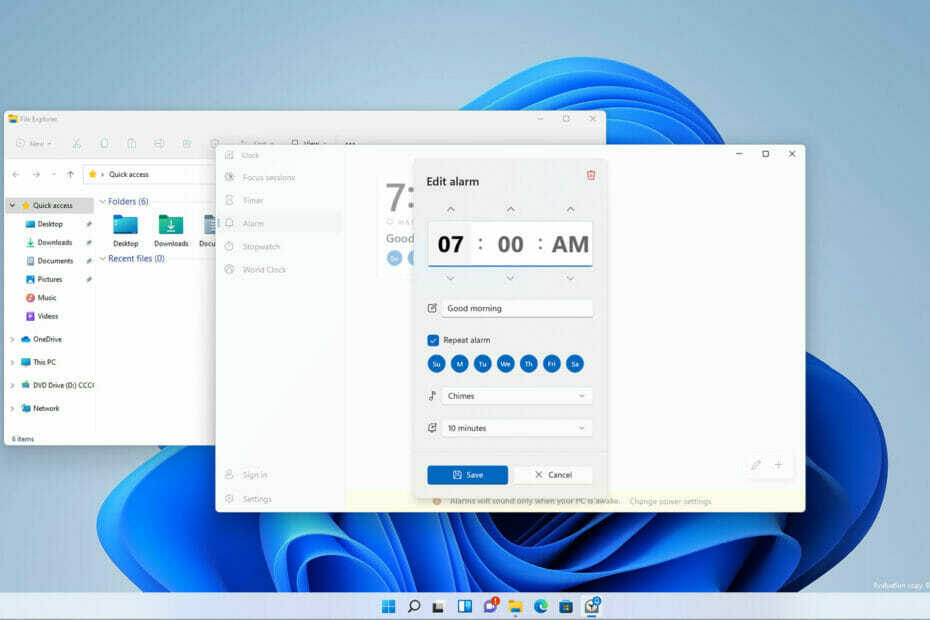 Windows 11 Alarm einstellen