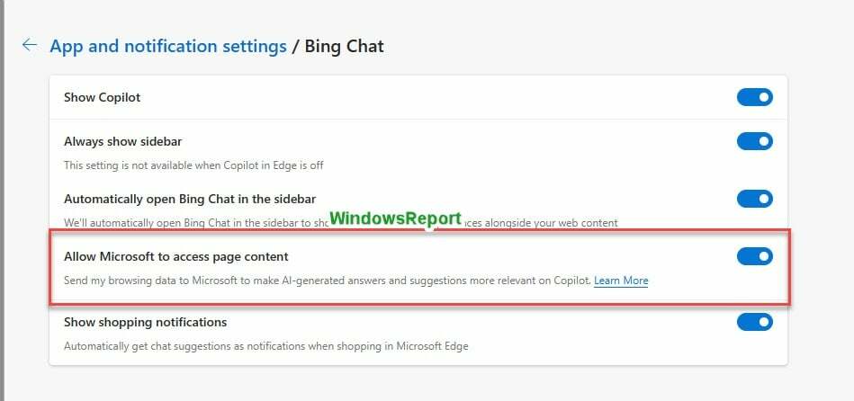 Latest Edge kasutab teie sirvimisandmeid, et luua Bing Chatis tehisintellekti vastuseid