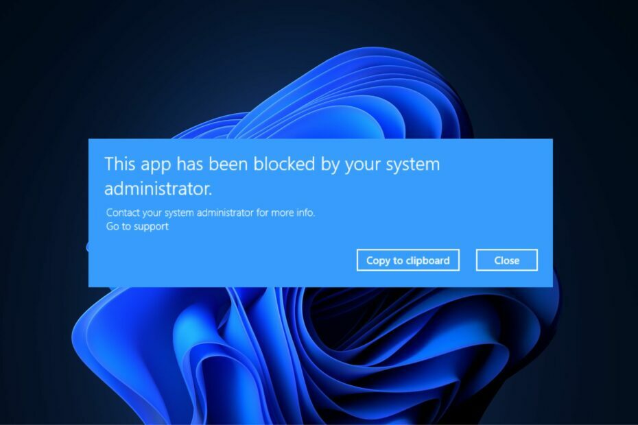 Diese App wurde von Ihrem Systemadministrator blockiert