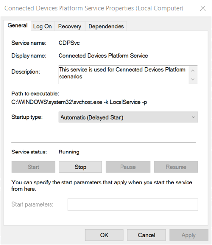 ID udalosti okna pripojenej zariadenia platformy Service Service 7023 Windows 10