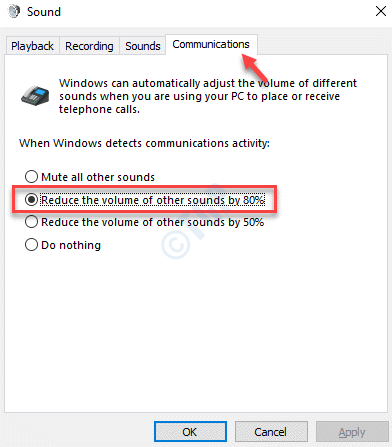 Lydkommunikasjon reduserer volumet av andre lyder med 80 ok