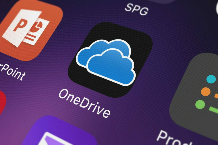 Opmerking over het probleem van synchronisatie OneDrive