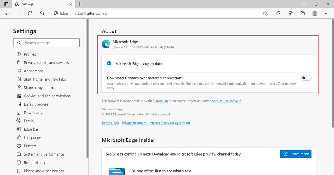 Atnaujinkite, kad „Microsoft Edge“ neatsidarytų paleidžiant „Windows 11“.