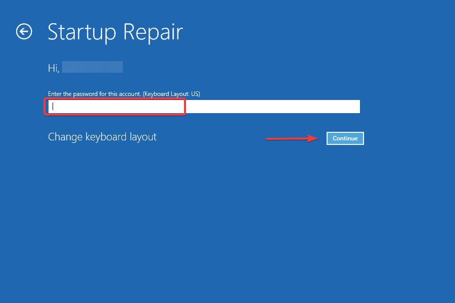 Fügen Sie das Passwort zum Reparieren von Windows 10 hinzu