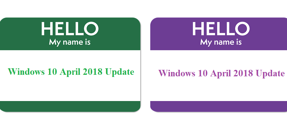В Windows 10 появилась новая схема имен: встречайте апрельское обновление 2018