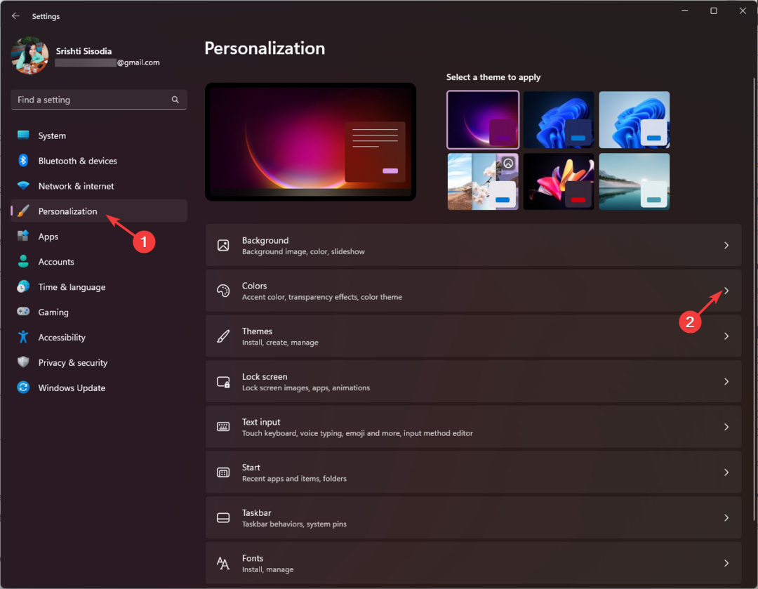 Personalizacija - Zaslon