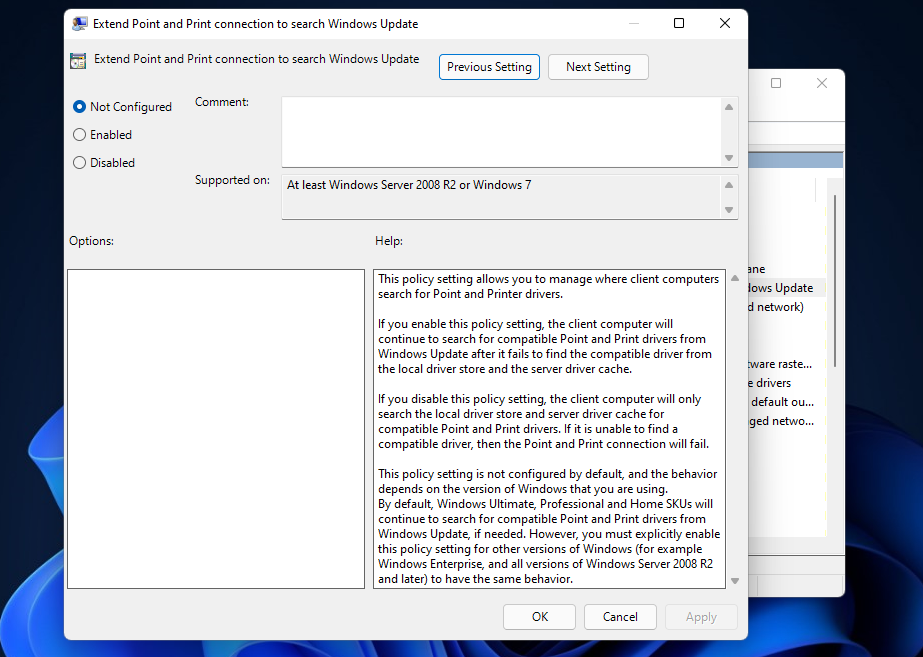 Reegliseaded Windows 11 admx