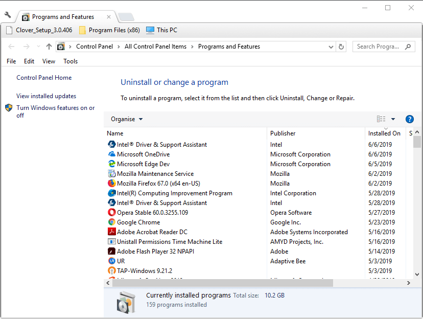 Програми та функції видалення Windows 10 видалених файлів повертаються