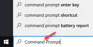 Start Windows Search Command Prompt