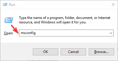 ievadiet msconfig Windows 10