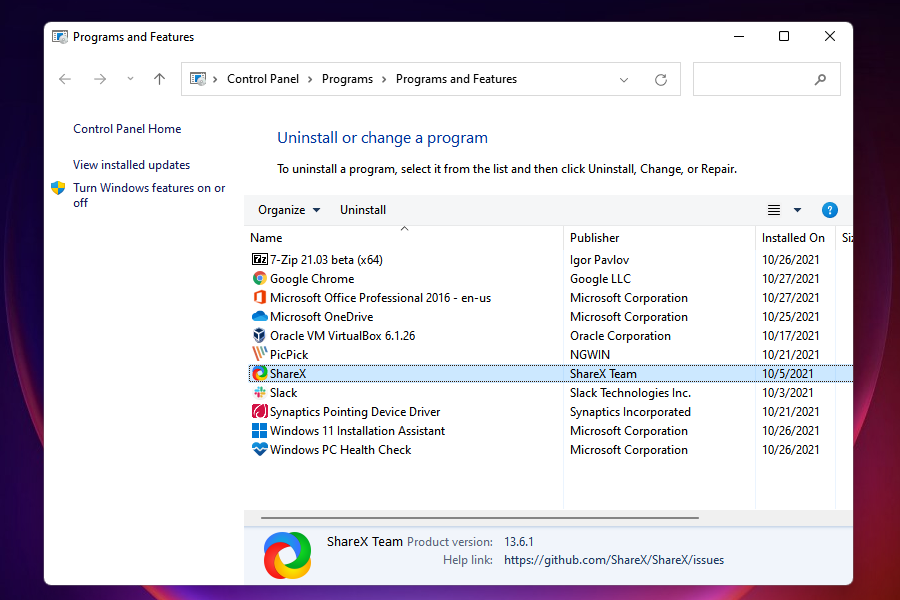 Installer appen på nytt som ikke åpnes i Windows 11