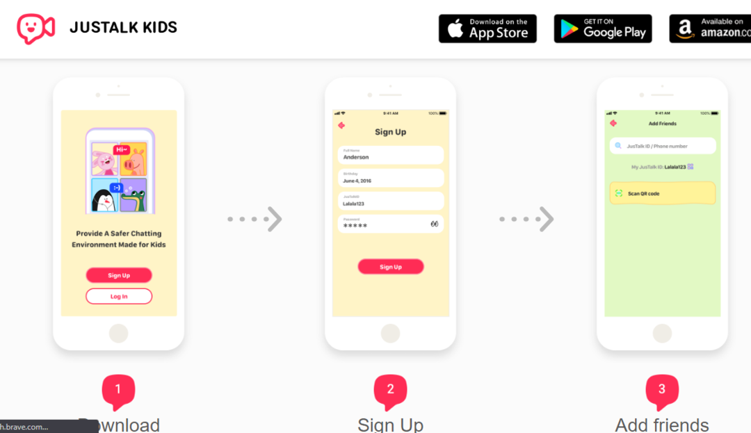 JusTalk kids - Bezpieczna aplikacja do przesyłania wiadomości