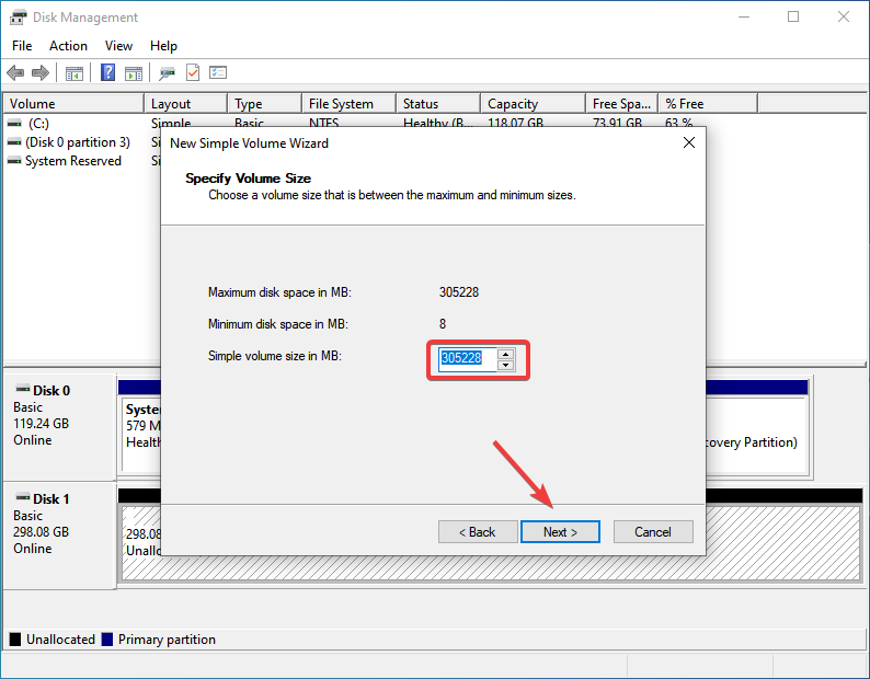 A Windows 11 javításához szükséges kötet mérete nem ismeri fel a külső merevlemezt