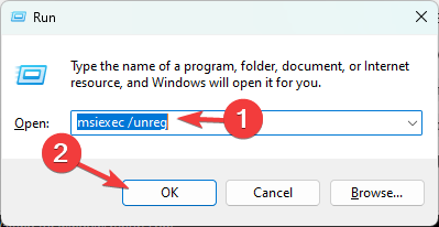 Windows Installer – msiexec-Regserver