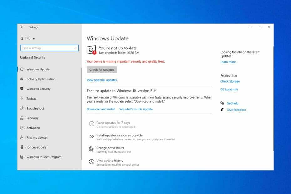 Windows 10 11 opdateringsfejl 0x800706ba