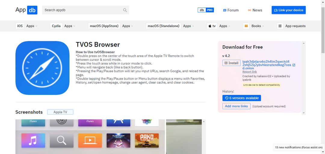 beste browser voor Apple TV