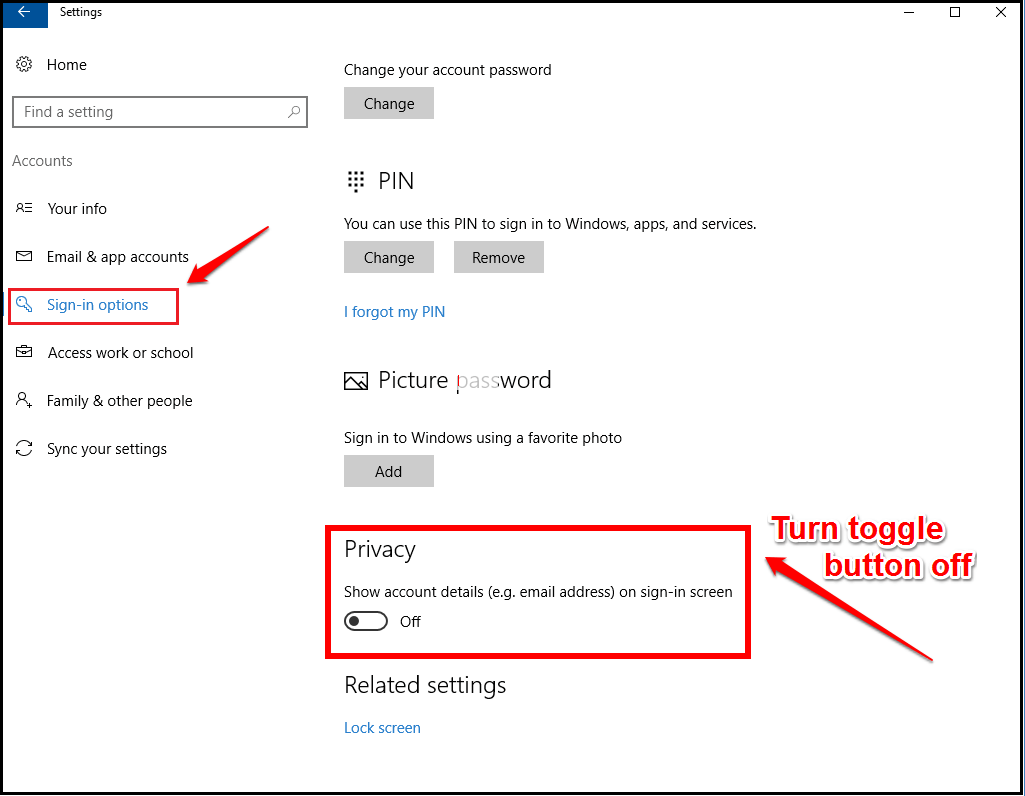 Como ocultar suas informações pessoais na tela de login do Windows 10