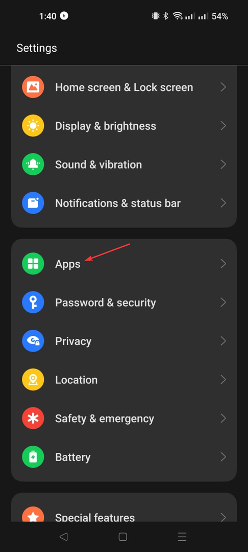 Apper – Android-enhet 