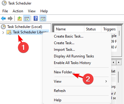Task Scheduler Library - ny mappe