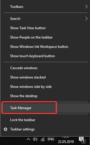 επιταχύνετε τα Windows 10 task manager