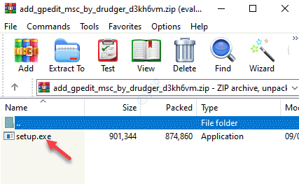 Gpedit 설치 프로그램 다운로드 Zip 파일 설정