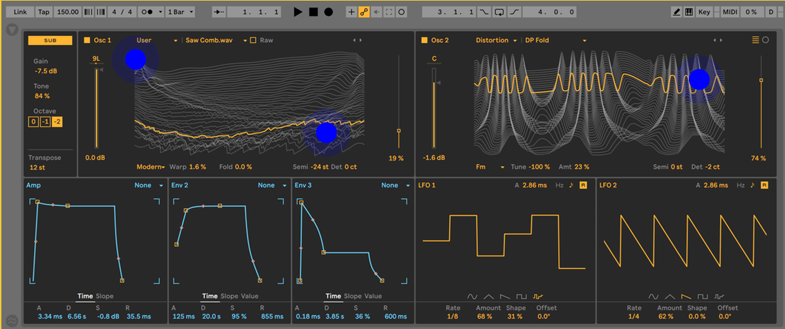 Indstillinger for Ableton-bølger - Høj CPU-brug Ableton