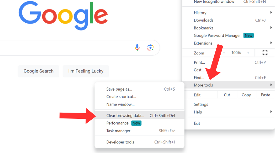 Chrome: Weitere Tools zum Löschen von Browserdaten