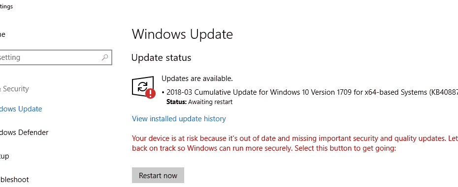Windows 10 KB4088776 erori
