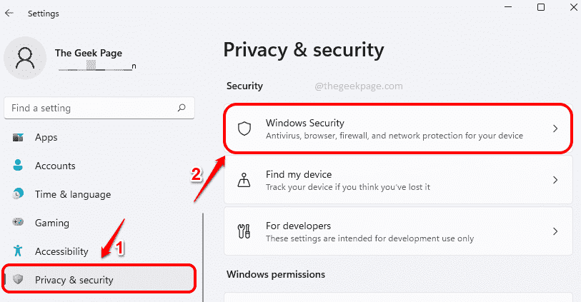 2 Sicurezza di Windows ottimizzata