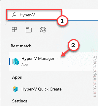 Ελάχ. αναζήτησης Hyper V Manager