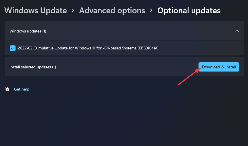 Laadi alla ja installi nupu sündmuse ID 41 Windows 11