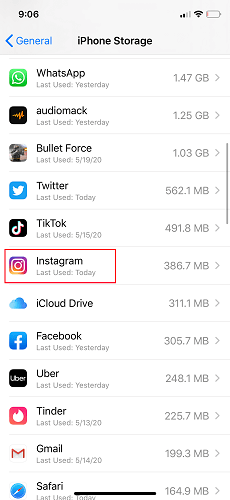 instgram-unknown-network-error-iphone-storage