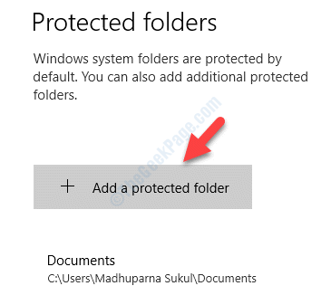 Foldere protejate Adăugați un dosar protejat
