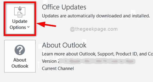Opțiuni de actualizare Outlook 11zon