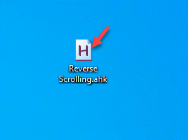 Reverse Scrolling Hotkey Εκτέλεση διπλού κλικ
