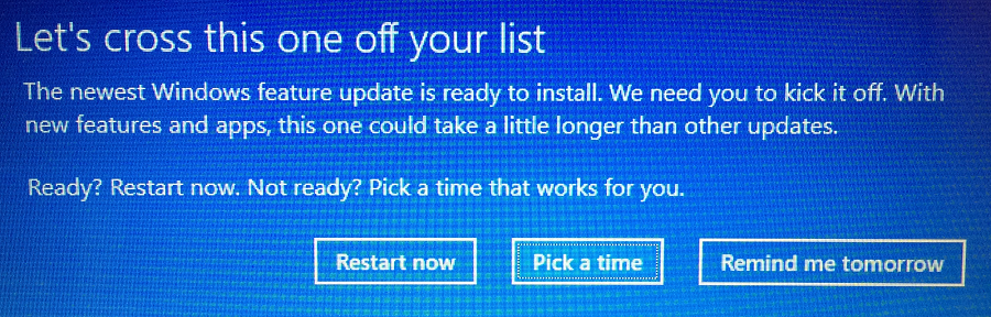 Lass uns das von deiner Liste streichen Windows 10