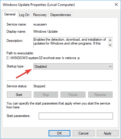 Chyba asistenta aktualizace Windows 10 0x8007001f