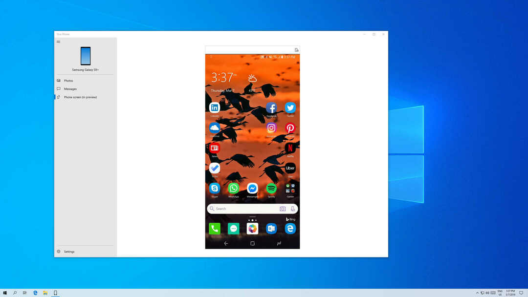 Windows 10 ви позволява да отразявате вашия Android телефон на вашия компютър