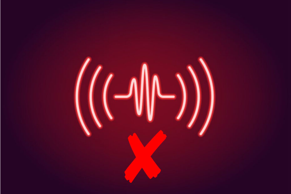 Soundsymbol rot x Windows 10, 8.1, 8