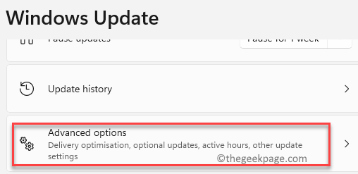 Windows Update avancerede indstillinger