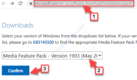 Link para download do Media Feature Pack Download Confirmar edição do Windows