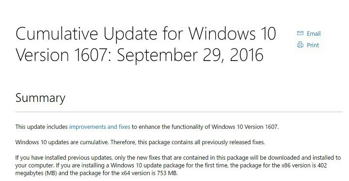 Kumulatives Update KB3194496 für Windows 10 verfügbar, jetzt herunterladen