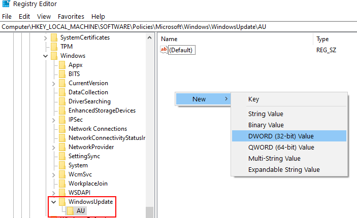Windows Update Registrierung deaktivieren Min