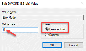 Dword szerkesztése (32 bites) Érték Alap Hexadecimális értékadatok 0 Ok